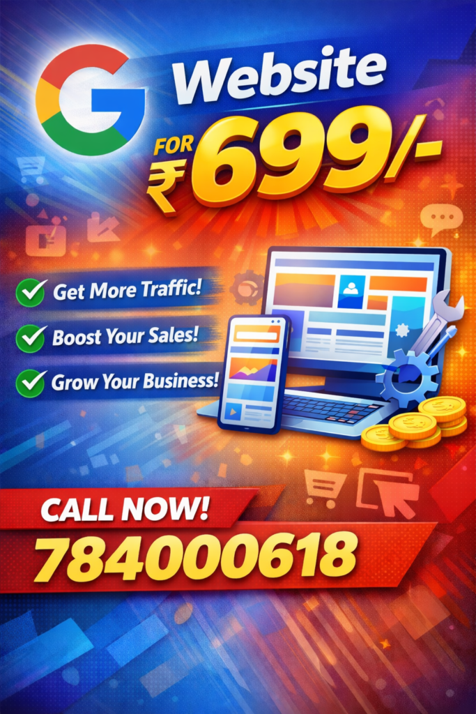 Get Your Website for Just ₹699 — A Smart Start for Small Businesses & Startups in India
